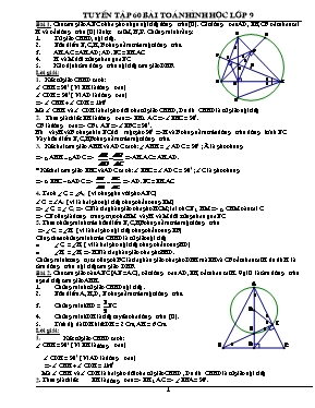 60 Bài Hình học Lớp 9 (Có đáp án)